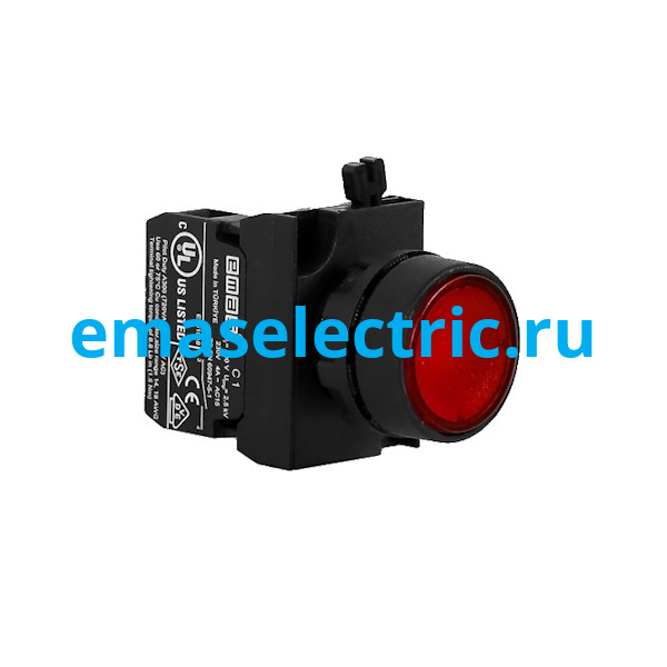 CP200DK Кнопка нажимная Ø22мм.. круглая, без фиксации, красная (1НЗ) IP65, с возможностью подсоединения блок контакта подсветки CP200DK Кнопка нажимная Ø22мм.. круглая, без фиксации, красная (1НЗ) IP65, с возможностью подсоединения блок контакта подсветки