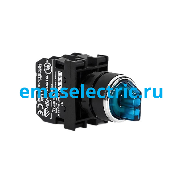 B102SL20M Переключатель Ø22мм. (0-I) 60° с фиксацией, синий (1НО+1НЗ) B102SL20M Переключатель Ø22мм. (0-I) 60° с фиксацией, синий (1НО+1НЗ)
