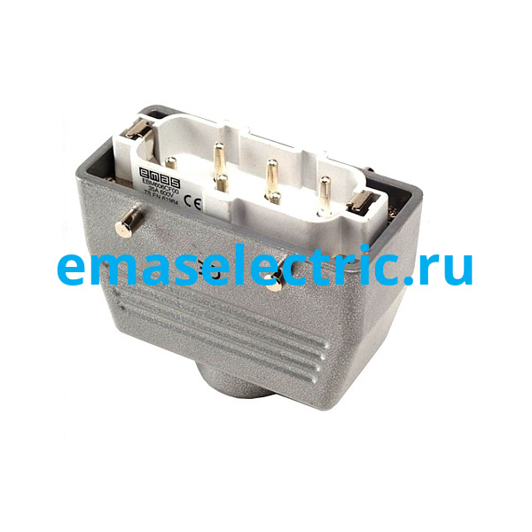 EBM606FU30 Кожух со штепселем металлический, 6 полюсов, 35A, верхний ввод (PG 21), IP65 EBM606FU30 Кожух со штепселем металлический, 6 полюсов, 35A, верхний ввод (PG 21), IP65