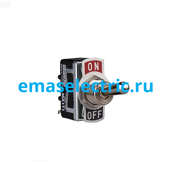 MA111 Тумблер (1НО), винтовое подключение, маркировка ON-OFF, металл (250В AC, 16А) MA111 Тумблер (1НО), винтовое подключение, маркировка ON-OFF, металл (250В AC, 16А)