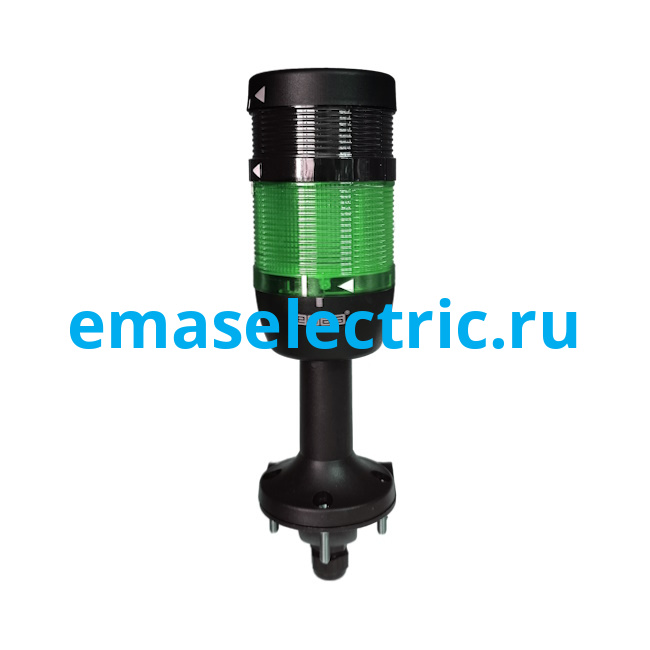 IK71L024ZD51Y Сигнальная колонна 70мм, одноцветная (зеленый цвет), с зуммером 90dB, светодиод LED, настенное крепление, нижний кабельный ввод, пласт. патрубок 100мм с основанием, 24В AC/DC, IP40 IK71L024ZD51Y Сигнальная колонна 70мм, одноцветная (зеленый цвет), с зуммером 90dB, светодиод LED, настенное крепление, нижний кабельный ввод, пласт. патрубок 100мм с основанием, 24В AC/DC, IP40