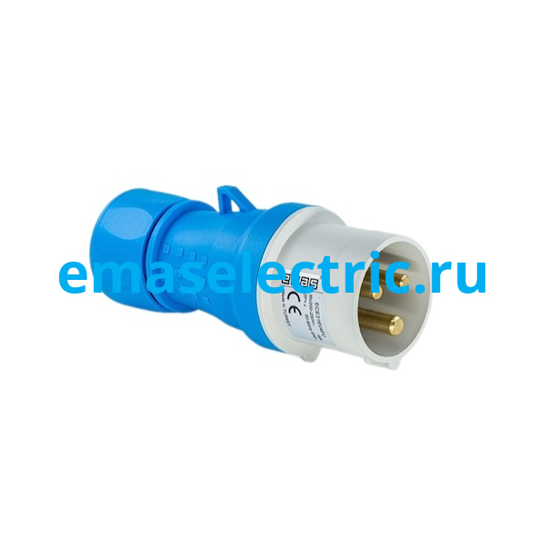 ECE316V4FU Корпус с вилкой 3*16 A (2P+E), стандарт CEE NORM, винтовое подключение (200-250В AC), IP44