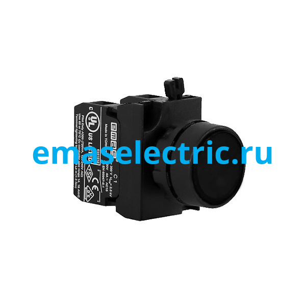 CP102DH Кнопка (1НО+1НЗ), чёрный цвет, серия CP (250В AC, 4А), IP65