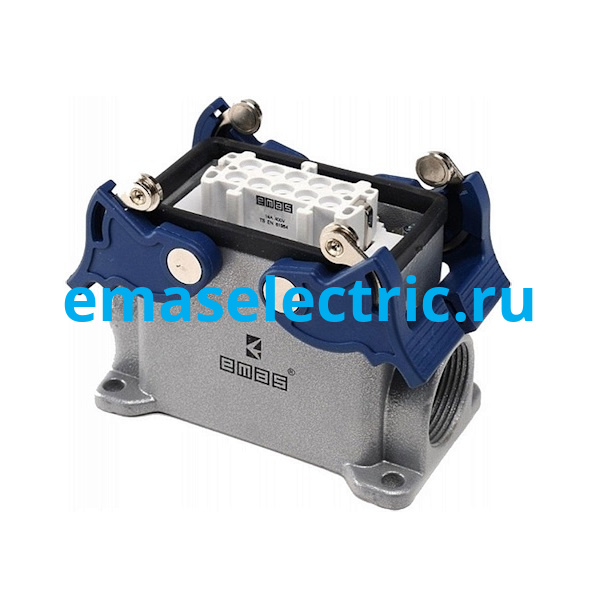 EBM10PD14 Кожух с гнездом металлический, 10 полюсов, 16A, боковой ввод (PG 16), IP65