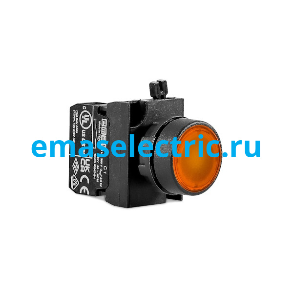 CP100DS Кнопка (1НО), жёлтый цвет, серия CP (250В AC, 4А), IP65