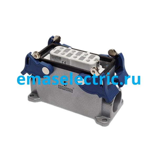 EBM606PD14 Кожух с гнездом металлический, 6 полюсов, 35A, боковой ввод (PG 21), IP65
