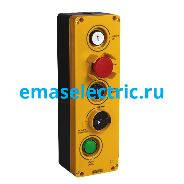 PA5501 Пост управления для подьёмников 5 кнопок (CP200E + CP101DHOY + CP101DBOY + CMUHAFAZA + MBSD024Y + EPREU1M + PSA020KD340AR), серия PA (250В AC, 4А)