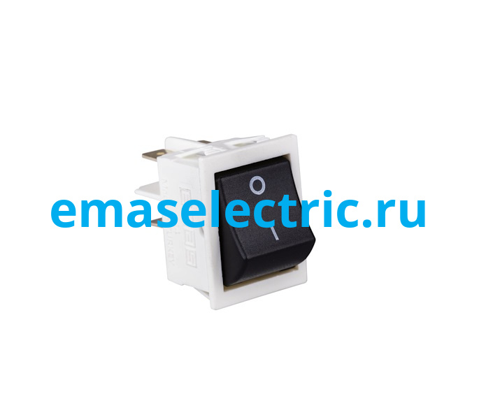 A14W1H10 Тумблер клавишный 30*22мм. (0-1) черный (2НО)