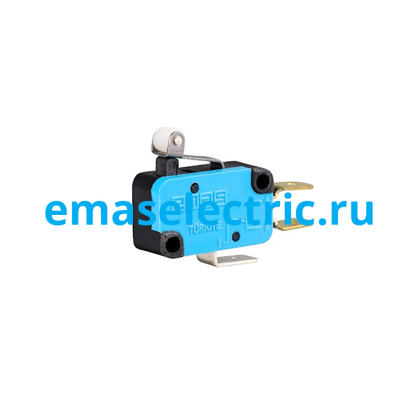 MK1MIP1 Микровыключатель, привод металлический роликовый рычаг (1ПК), металлический корпус (250В AC, 10А), IP20