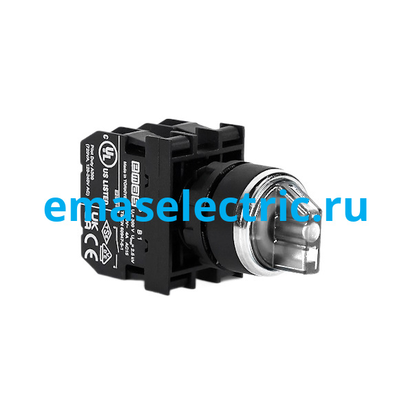 B101SL32B Переключатель (II-0-I) 60° без фиксации белый (2НО)