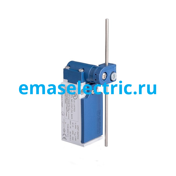 L5K25REM121 Концевой выключатель, привод металлический стержень (2НЗ+1НО, синхронное сраб.), серия L5, пластиковый корпус (240В AC, 3А), IP65 L5K25REM121 Концевой выключатель, привод металлический стержень (2НЗ+1НО, синхронное сраб.), серия L5, пластиковый корпус (240В AC, 3А), IP65