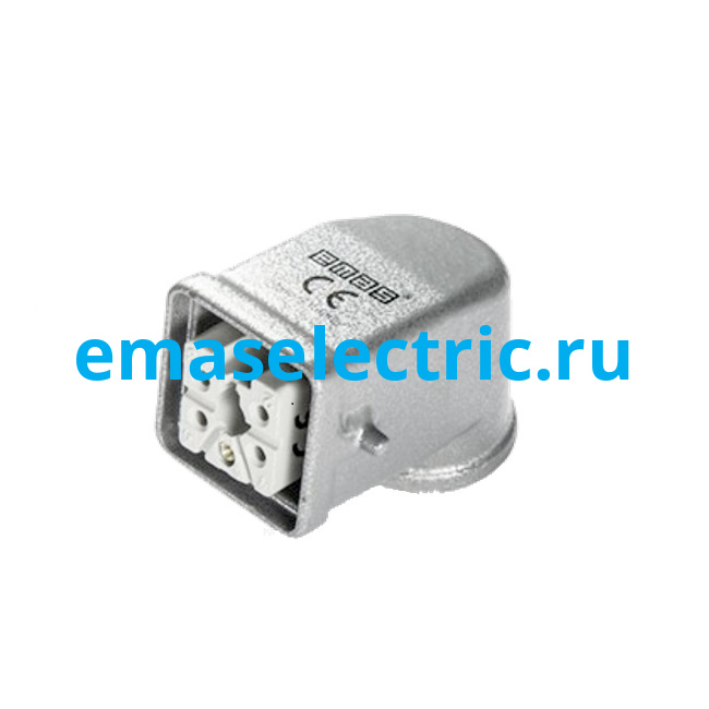 EBM05PU10 Кожух с гнездом металлический, 5 полюсов, 10A, боковой ввод (PG 11), IP65
