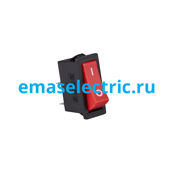 A21B1K10 Выключатель клавишный 30*11мм без подсветки (1НО), чёрный корпус, красный цвет клавиши, маркировка 0-1, подкл. клемма (250В AC, 16А), IP50 A21B1K10 Выключатель клавишный 30*11мм без подсветки (1НО), чёрный корпус, красный цвет клавиши, маркировка 0-1, подкл. клемма (250В AC, 16А), IP50