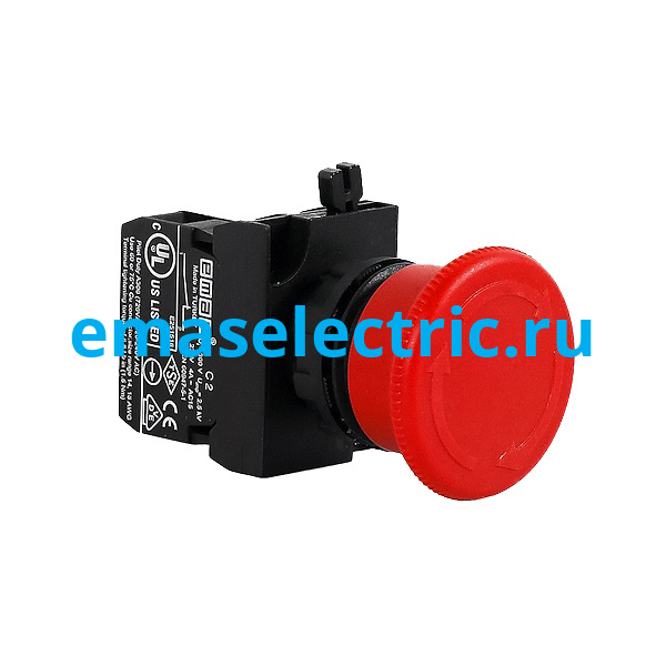 CP200E Кнопка аварийная "Грибок" 40мм (1НЗ), возврат поворотом, серия CP (250В AC, 4А), IP65