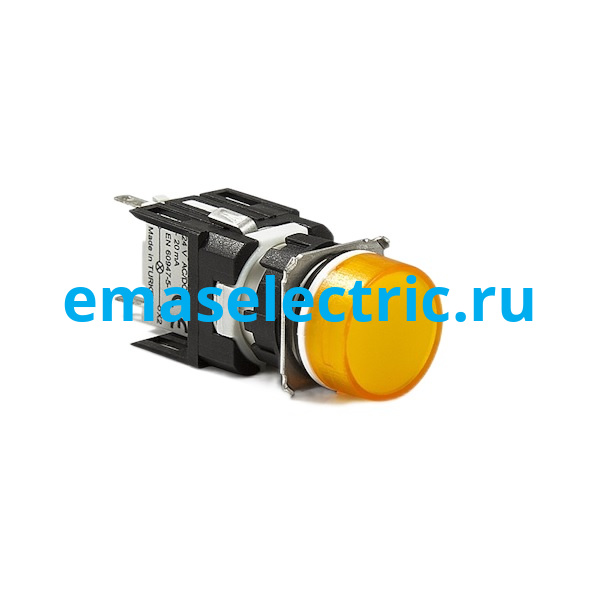 D080YXS Сигнальная арматура с блоком подсветки D8 (жёлтый светодиод, 24В AC/DC), жёлтый цвет, серия D, IP50 D080YXS Сигнальная арматура с блоком подсветки D8 (жёлтый светодиод, 24В AC/DC), жёлтый цвет, серия D, IP50