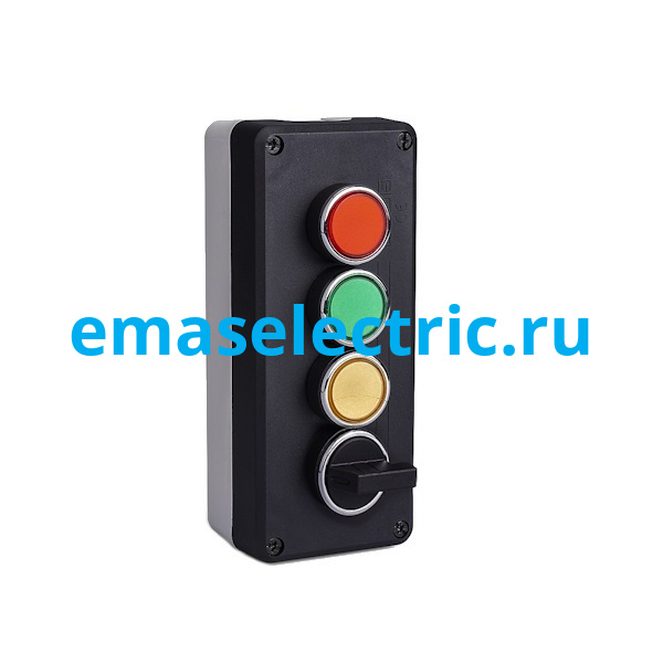 P43A1CS30 Пост управления 4 кнопки, черный-серый цвет, cерия P, пластик, IP65