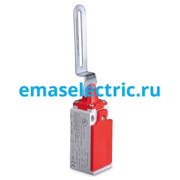 L5K25LEM511 Концевой выключатель, привод изогнутый металлический рычаг (2НЗ+1НО, синхронное сраб.), серия L5, пластиковый корпус (240В AC, 3А), IP65