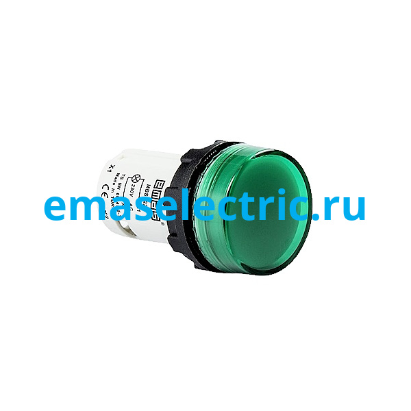 MBSD220Y Сигнальная арматура моноблочная, плоская линза, зелёный цвет, серия MB, 220В AC, IP54