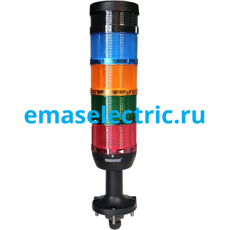 IK74L024ZD51 Сигнальная колонна 70мм, одноцветная (красный, зеленый, желтый, синий цвет), с зуммером, светодиод LED, настенное крепление, нижний кабельный ввод, пласт. патрубок 100мм с основанием, 24В AC/DC, IP40 IK74L024ZD51 Сигнальная колонна 70мм, одноцветная (красный, зеленый, желтый, синий цвет), с зуммером, светодиод LED, настенное крепление, нижний кабельный ввод, пласт. патрубок 100мм с основанием, 24В AC/DC, IP40