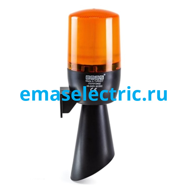 IT070Y240Z Сигнальная колонна маячкового типа с зуммером (звуковой рожок), красный цвет, 48-240В AC/DC, IP65