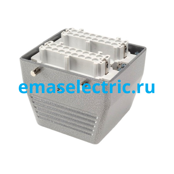 EBM32PU30 Кожух с гнездом металлический, 32 полюса, 16A, верхний ввод (PG 21), IP65