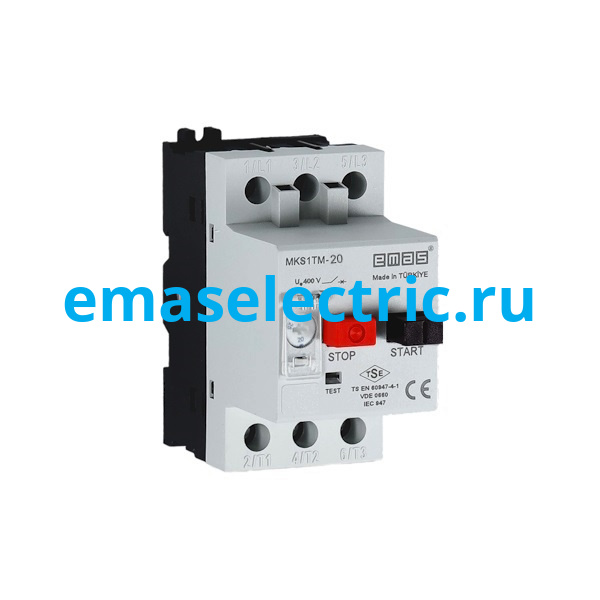 МКS1TM-20 Автомат защиты двигателя термомагнитный (защита от:перегрузки (16.0-20.0А) короткого замыкания, обрыв фаз)