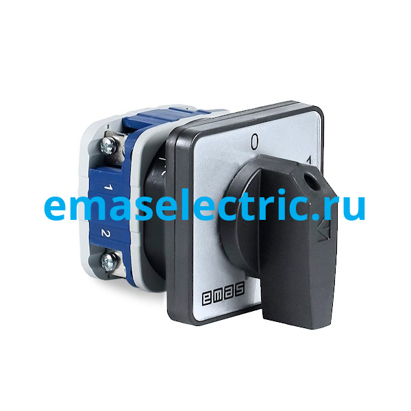 PSA080AK131S Переключатель двухпозиционный 80А (0-1) 60˚, 1 полюс, рамка 85х85мм, 400В AC, IP54