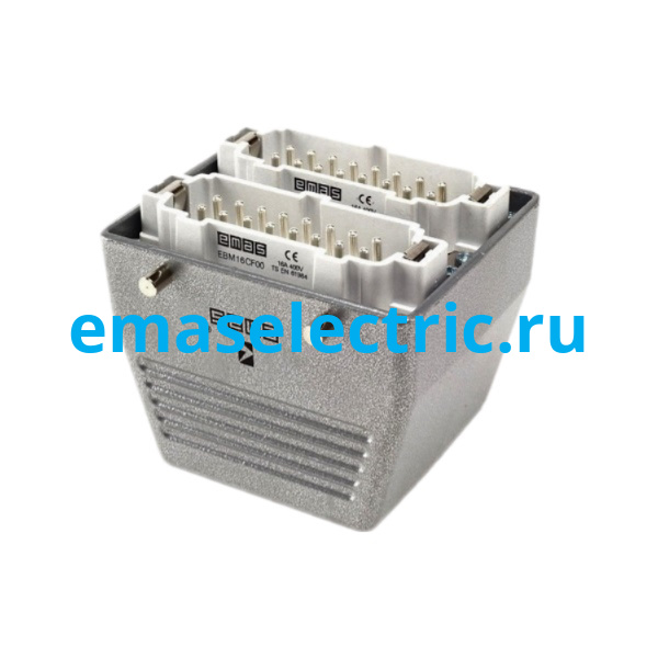 EBM32FU30 Кожух со штепселем металлический, 32 полюса, 16A, верхний ввод (PG 21), IP65