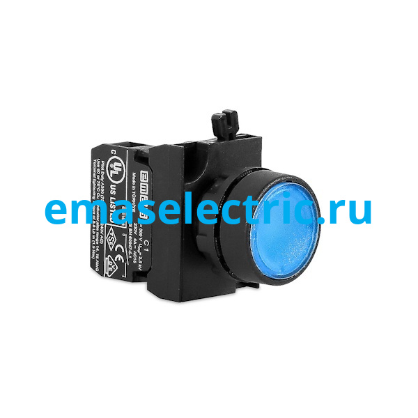 CP100DM Кнопка (1НО), синий цвет, серия CP (250В AC, 4А), IP65