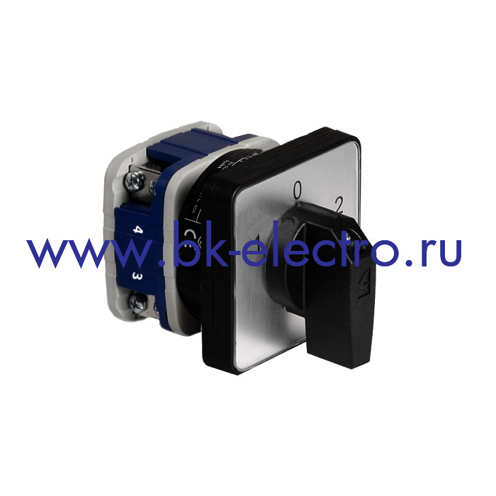 PSA040KD134S Переключатель полюсов реверсивный 40А, 1 полюс (1-0-2) 60° 64*64