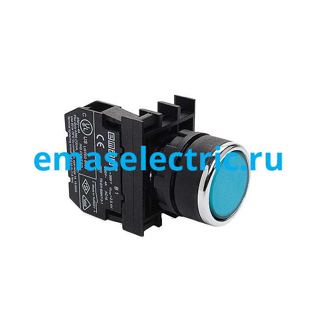 B100DM Кнопка (1НО), синий цвет, серия B (250В AC, 4А), IP50 B100DM Кнопка (1НО), синий цвет, серия B (250В AC, 4А), IP50