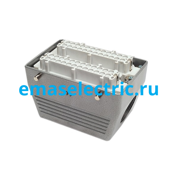 EBM48PU10 Кожух с гнездом металлический, 48 полюсов, 16A, боковой ввод (PG 29), IP65