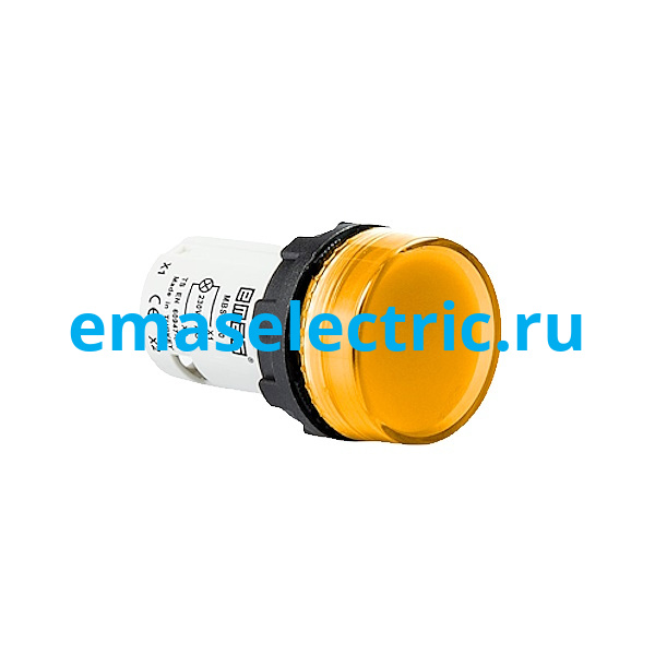 MBSD220S Сигнальная арматура моноблочная, плоская линза, желтый цвет, серия MB, 220В AC, IP54