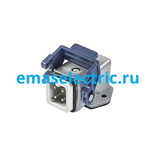 EBM04FE41 Угловой кожух со штепселем металлический, 4 полюса, 10A. нижний ввод (PG11), IP65