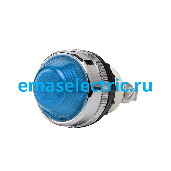 S220NM Сигнальная арматура 22мм, синий цвет, лампа накаливания, коническая линза, 230В AC