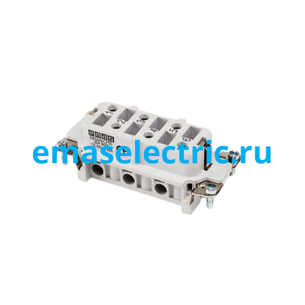 EB0606CP00 Гнездо (1-6), для разъёма 12 полюсов, 35A