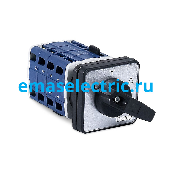 PSA025MS335S Переключатель "Звезда-треугольник" 25А, 3 полюса, рамка 48х48мм, 400В AC, IP54