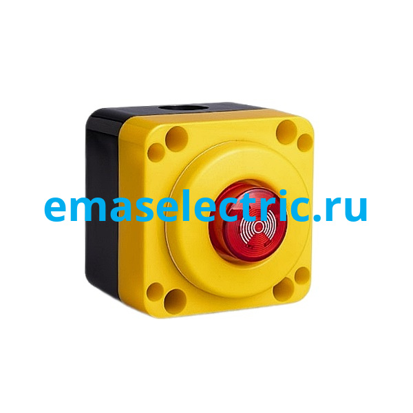 PA1171 Пост управления с зуммером 22мм. 90dB и табличкой с мигающей LED подстветкой 24V AC/DC, "Emergency Stop" 60мм, 