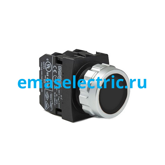 H102DH Кнопка (1НО+1НЗ), чёрный цвет, серия H (30мм) (250В AC, 4А), IP50