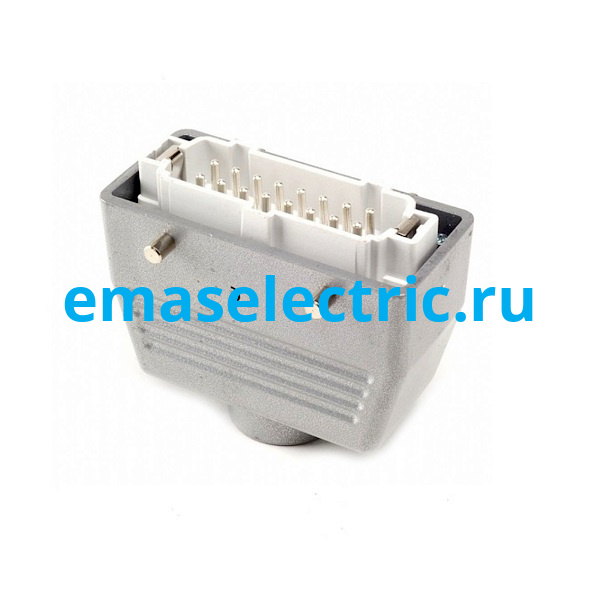 EBM16FU30 Кожух со штепселем металлический, 16 полюсов, 16A, верхний ввод (PG 21), IP65