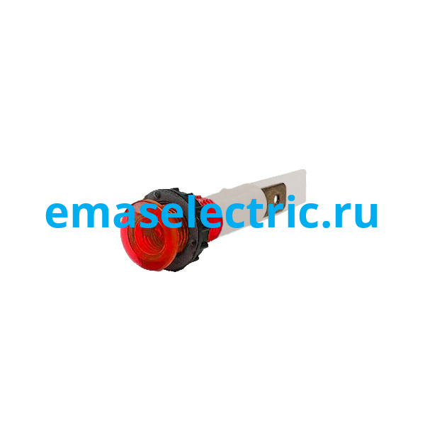 S102NK Сигнальная арматура 10мм, красный цвет, лампа накаливания, с клеммами, 230В AC