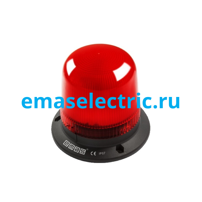IT120R024 Сигнальная колонна маячкового типа, красный цвет, 12-24В AC/DC, IP65