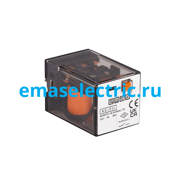 RE1P11AC048 Промышленное реле на 11 выводов 48V AC, 3 переключающих контакта