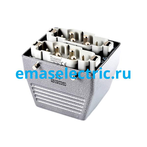 EBM812FU30 Кожух со штепселем металлический, 12 полюсов, 2 x (4 x 80A + 2 x 16A), верхний ввод (PG 21), IP65 в Москве 