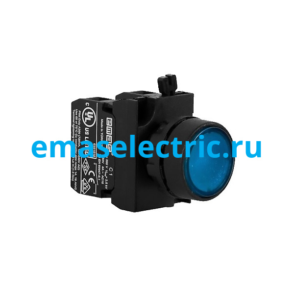 CP102DM Кнопка (1НО+1НЗ), синий цвет, серия CP (250В AC, 4А), IP65