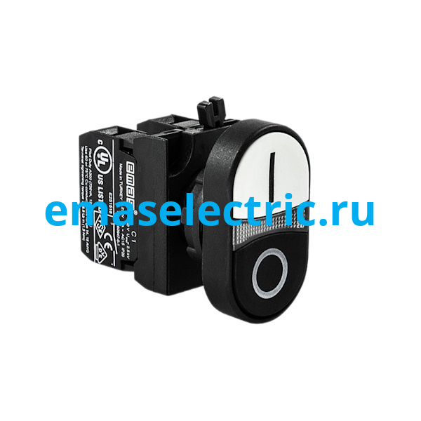 CP102K20HB Кнопка сдвоенная (1НО+1НЗ), чёрный + белый цвет, серия CP (250В AC, 4А), IP65 CP102K20HB Кнопка сдвоенная (1НО+1НЗ), чёрный + белый цвет, серия CP (250В AC, 4А), IP65
