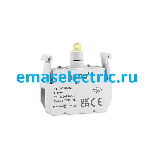B8 Блок подсветки светодиод, жёлтый цвет, серия B, 12-30В AC/DC