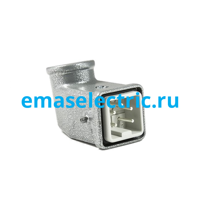 EBM05FU10 Кожух со штепселем металлический, 5 полюсов, 10A, боковой ввод (PG 11), IP65