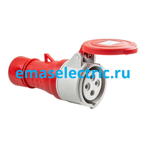 ECE416V5PU Корпус с гнездом 4*16 A (3P+E), стандарт CEE NORM, винтовое подключение (380-415В AC), IP44
