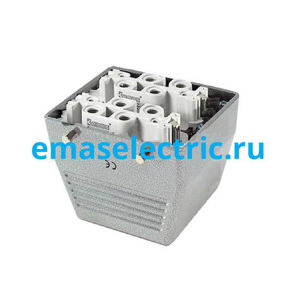 EBM812PU30 Кожух с гнездом металлический, 12 полюсов, 2 x (4 x 80A + 2 x 16A), верхний ввод (PG 21), IP65 в Москве 